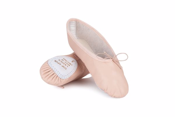 Picture of Ladies Leather Top Spin Ballet Shoe Junior
