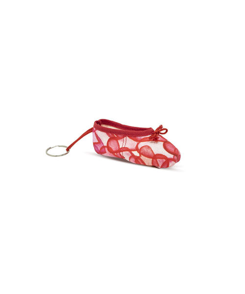 Picture of Valentines Themed Pointe Shoe Keyring